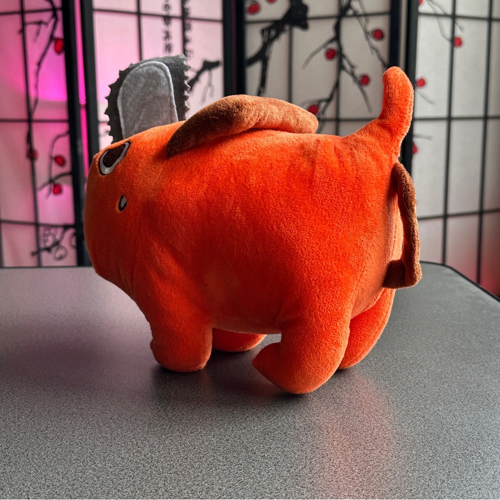 Chainsaw Man Pochita Plush Toy – Orange Anime Collectible - Picture 3 of 7